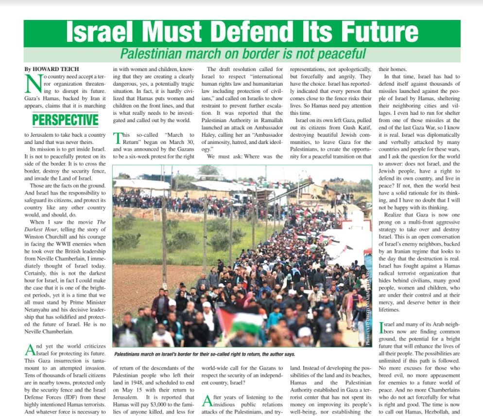 Israel Must Defend Its Future